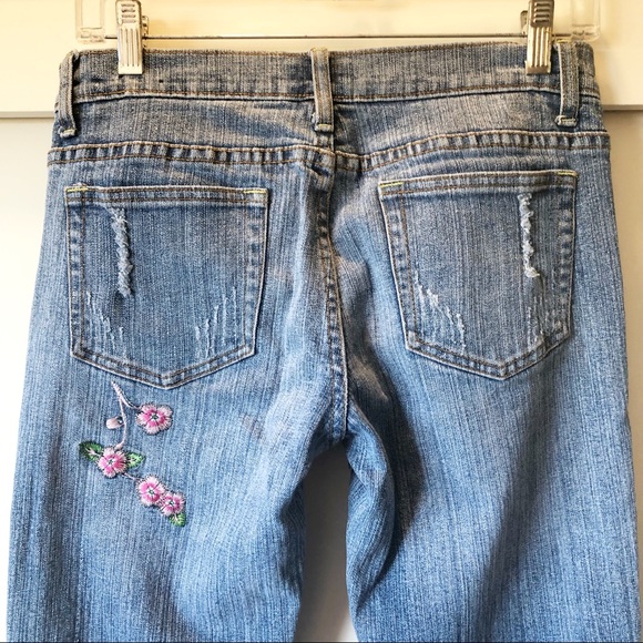 Clash Embroidered low-rise flare jeans size 7 - Picture 2 of 8